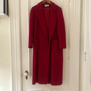 Vintage Red Wool Coat